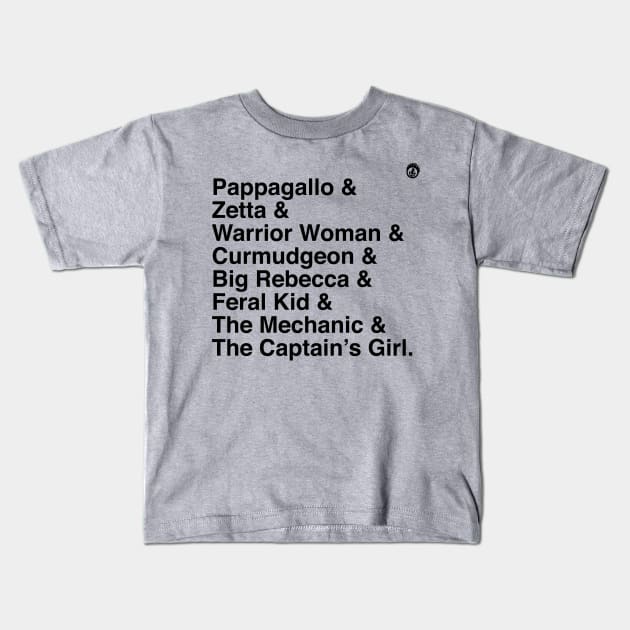 Compound Dwellers Roster Kids T-Shirt by MadMaxMinute